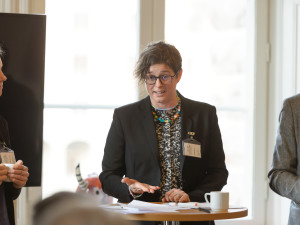 Karolina Boholm, transportdirektör Skogsindustrierna lyfte vikten av tillförlitlighet.